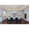Z-Lite Carnaby Chandelier, 6-Light, 24.25 In.W x 12 In.H, Matte Black/Clear Ribbed 7504P24-MB - alternate 6